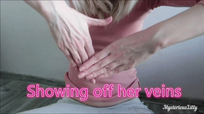 Showing Off Her Veins
