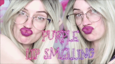 Purple Lip Smelling