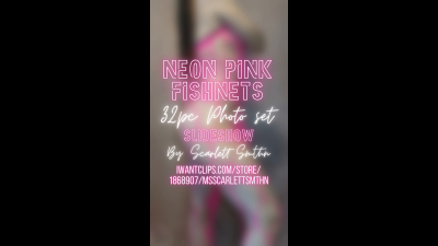 Neon Pink Fishnets 32Pc Slideshow