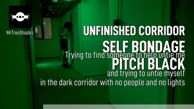 Femboy Trying To Find Someone To Help Untie Me And Trying To Untie Myself In The Dark Corridor With No People And No Lights