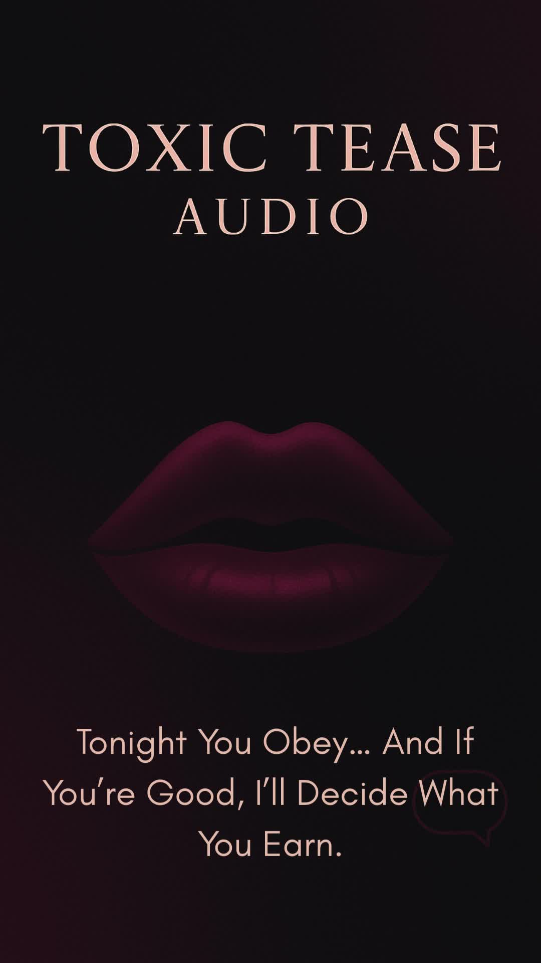 Femdom JOI: Tonight You Obey. If You're Good, I'll Decide What You Earn