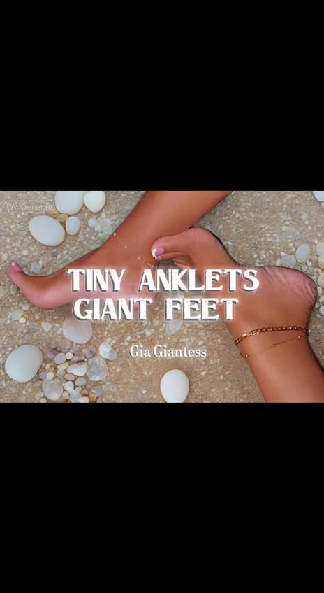 Tiny Chains, Giant Tease | Anklet POV | Giantess