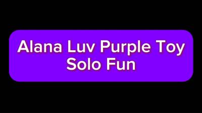 Alana Luv Solo With Purple Toy