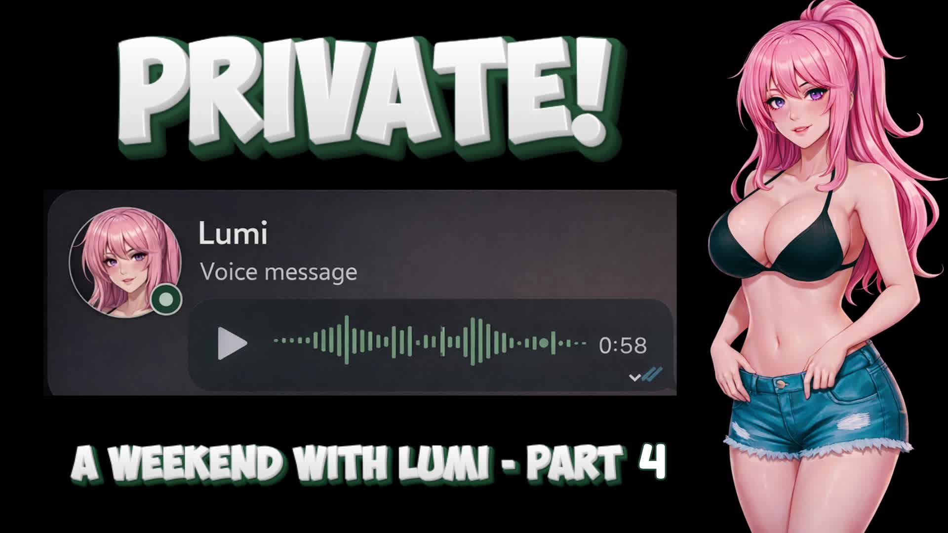 Saturday Morning Wallet Wake-Up: Bratty Anime Lumi's Voice Note #4 Starts Your Lonely Weekend