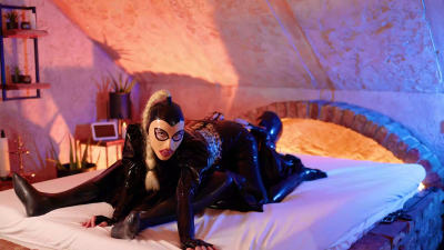 Latex Lovers Doing Oral Teasing & Pegging In Bed | Rubber Doll Rodeo | Part 1
