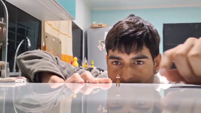 Crushing Little Man With My Teeth