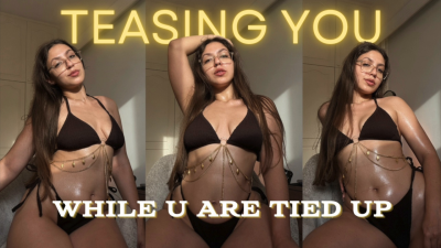 Teasing You While You Are Tied Up- Titjob For Your Helpless Body