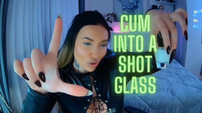 Cum Into A Shot Glass
