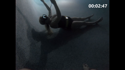 1st Time Underwater Pool Breath Holds