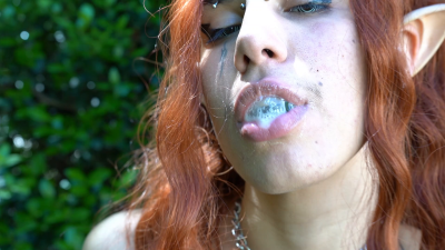 Mossy Woods Elf: Lick My Sticky, Unshaved Mouth Hole Outdoors