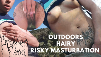 Wild Mountain Hike Turns Naughty: Public Flashing My Dripping Hairy Pussy & Outdoor Bush Rubbing Orgasm