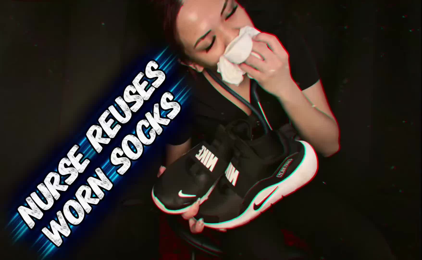 Nurse Reusing Worn Socks