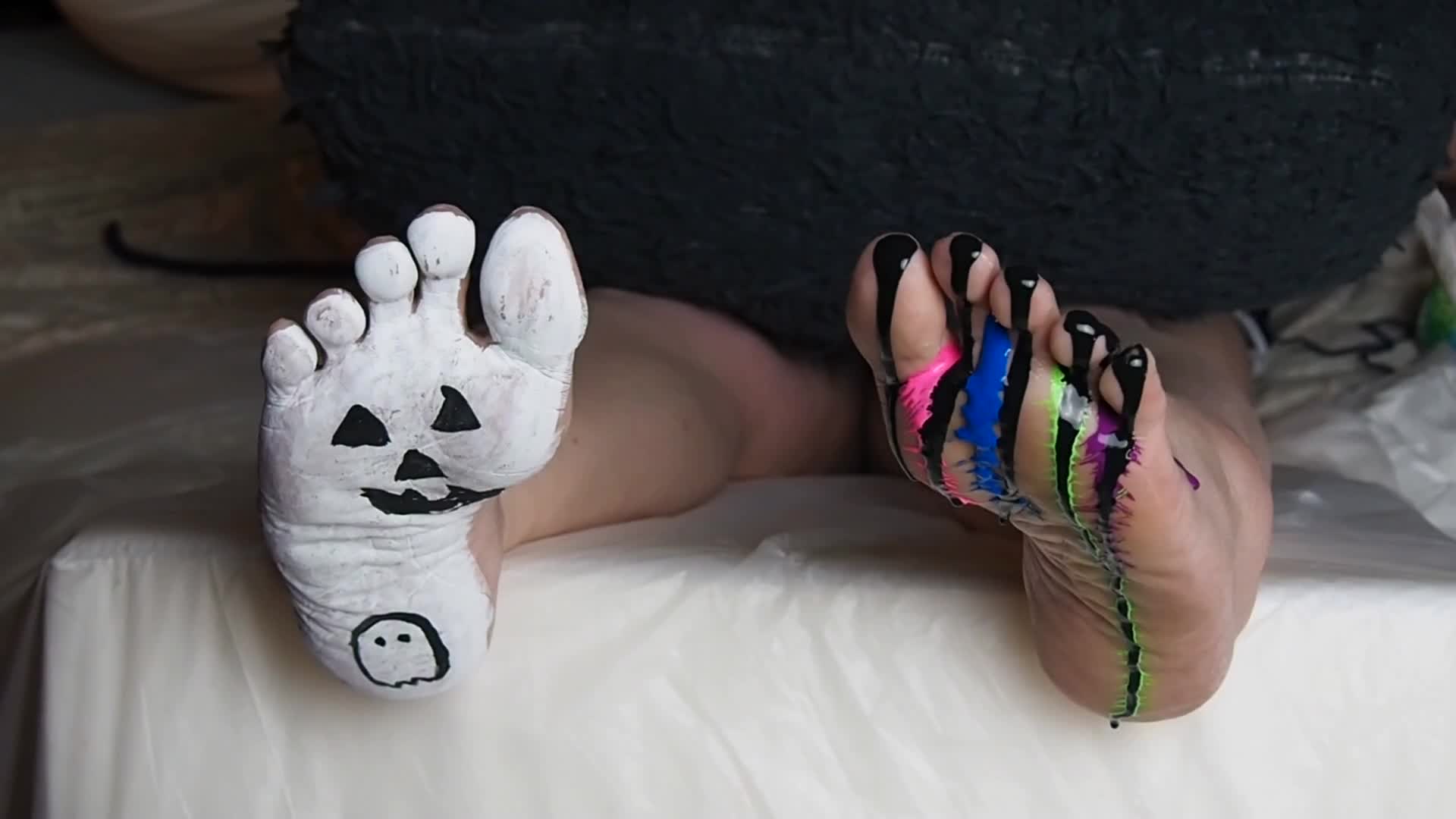 Painted Feet Tickled
