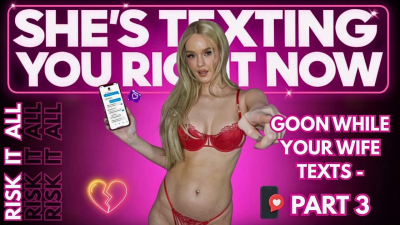Gooned & Ruined For Your Homewrecker Pt3- Goon While Your Wife Texts You Risky JOI Findom