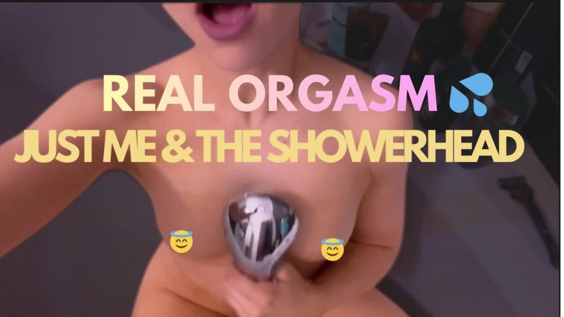 Showerhead Orgasm In The Tub Real Cum | Solo | Natural
