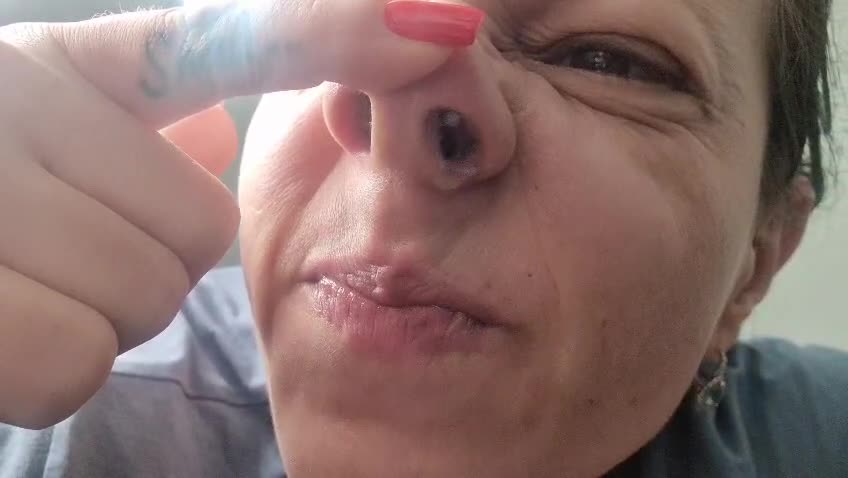 My Big Tongue Plays With The Snots That Flows From My Nose