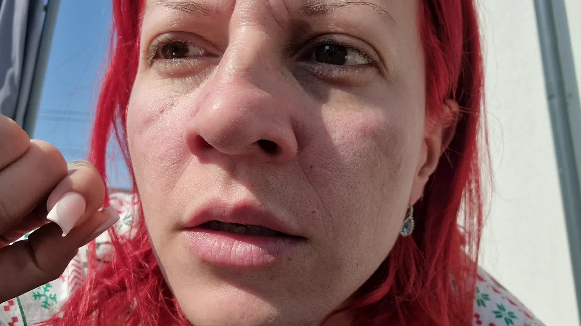 Extreme Nose Play Close-Up - Snot Blowing, Nostrils Expansion & Tongue And Hand On Exploration"