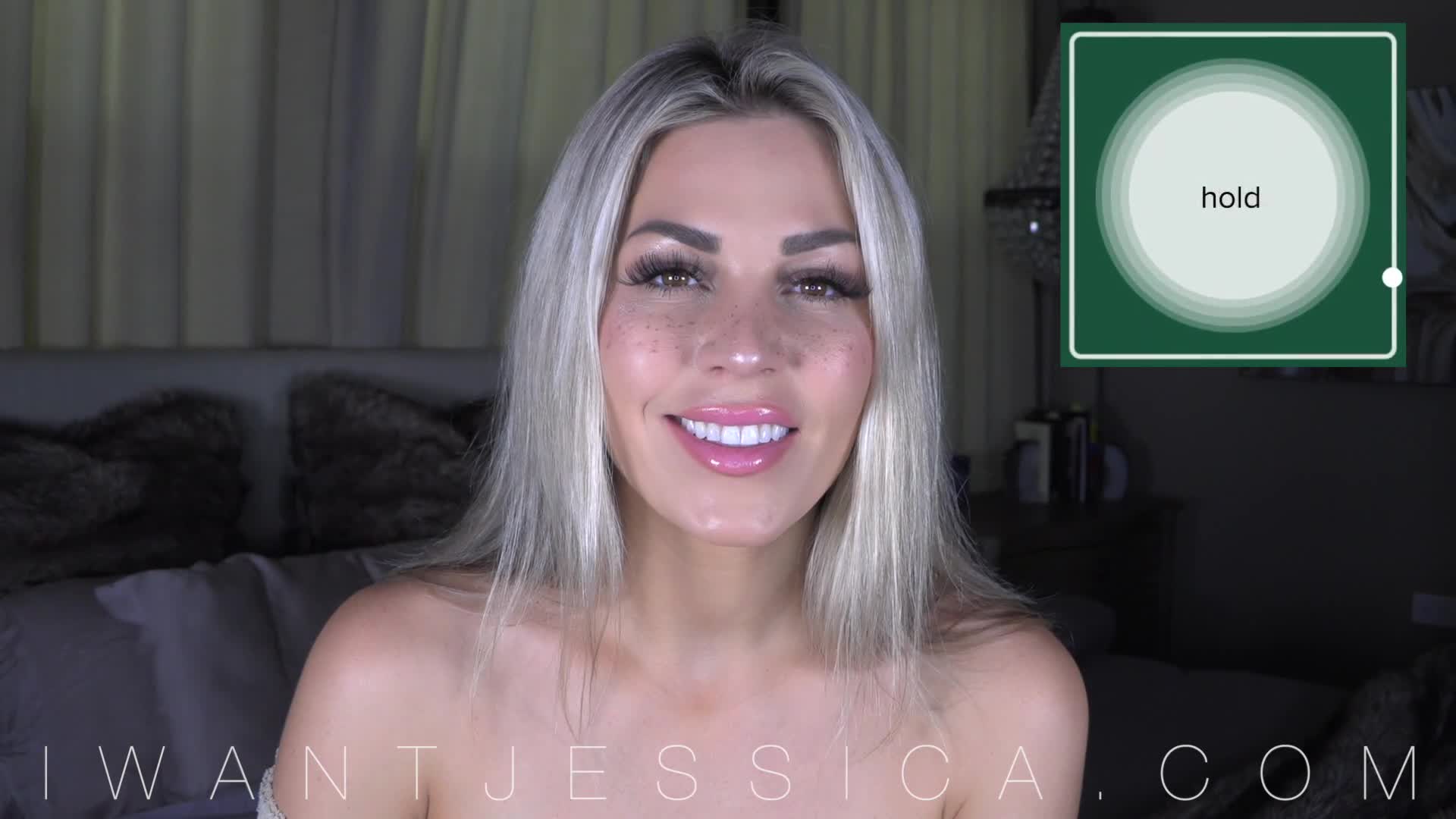 Her intense expression