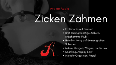 Zicken Zahmen | Avalee Audio | German | Brat Taming | Tsundere | Fsub | Provocation & Funishment
