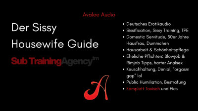 Der Sissy Housewife Guide | Avalee Audio | German | Sissy Training | Domestic Service | Denial | Tpe | Toxic Af