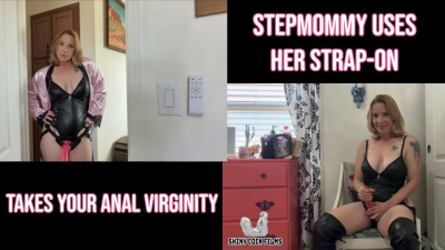 Stepmommy Uses Her Strap-On: Takes Your Anal Virginity- Jane Cane, Shiny Cock Films