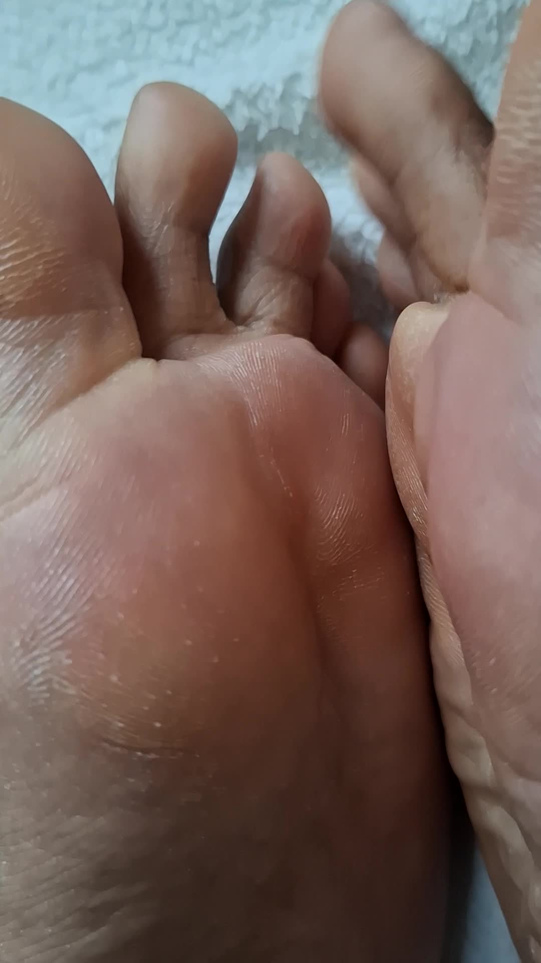 Toe Grip And Feet Rubbing - Close-Up Feet