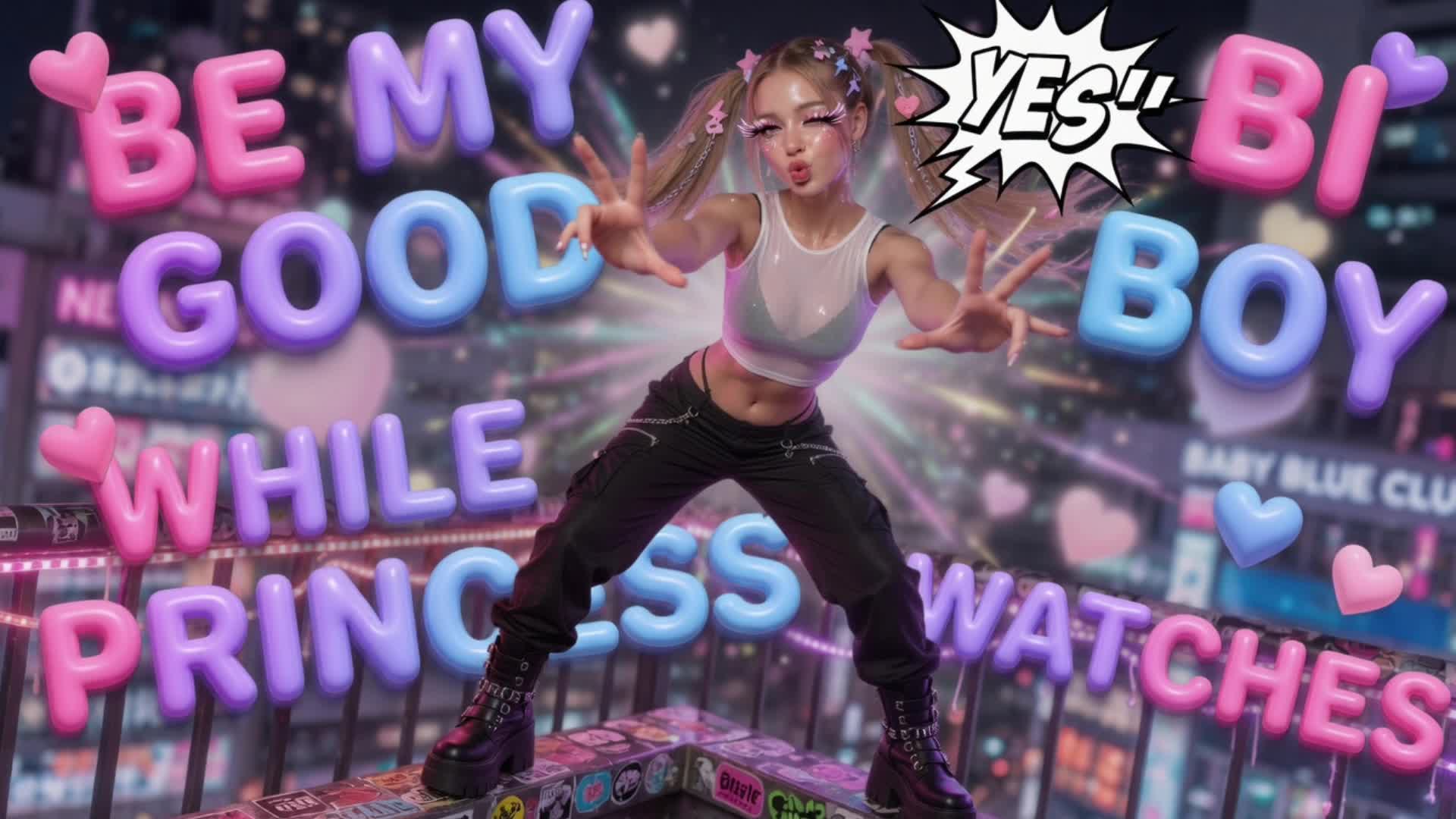 Be My Good Bi Boy While Princess Watches