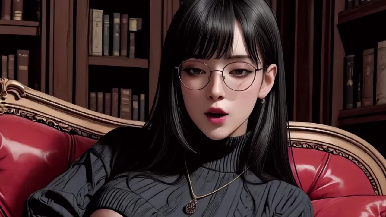 A Busty Nerdy Babe With Glasses Getting Fucked Hard