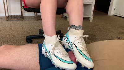 Brutal Ballbusting And Crushing With Soccer Cleats! I Try To Pop His Nut