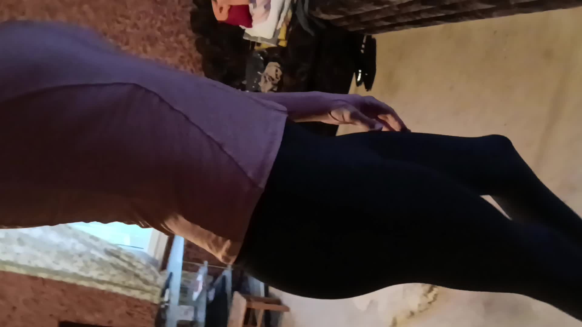 Sissy Showing Off Her Tight Body In Yoga Pants