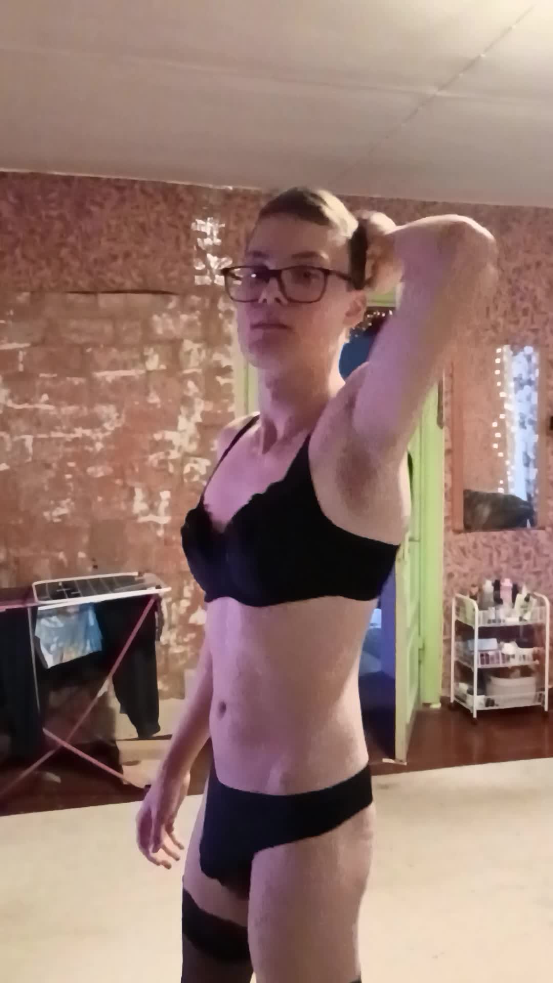 Sissy Lingerie Tease