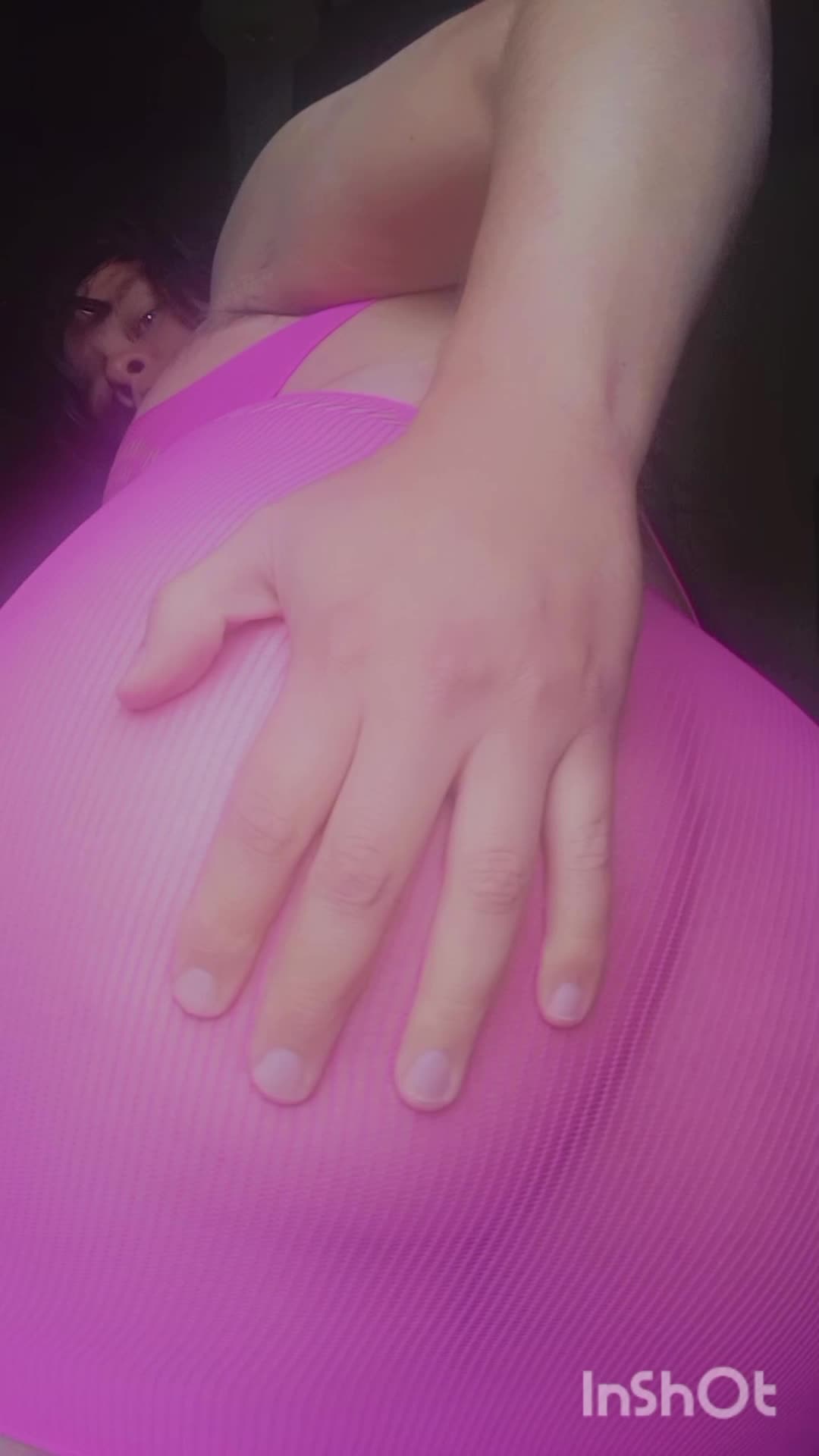 Trans BBW In Tight Pink Dress - Long, Stinky Farts Exploding