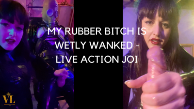 The Rubber Gimp Is Wetly Wanked Live Action JOI