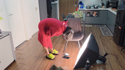 17A. Escape Or Cum And Rip Under My Giant Feet 2 BTS