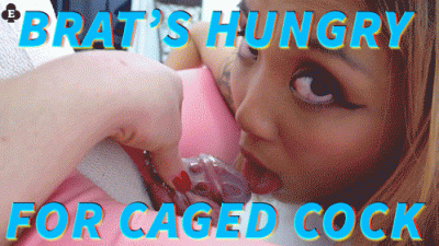 Brats Hungry For Caged Cock