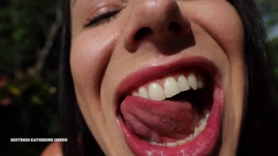 Deep Thorough Brushing And Flossing ~ Extreme Close Up Katherine Green Mouth Tongue Lips