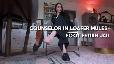 Counselor In Loafer Mules Foot Fetish JOI