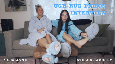 Ugh Rug Prison Interview- Stella And Cleo Jane: Smelly, Sweaty, Fuzzy Blue Slippers And Blue Fleece Robes Are Our Uniforms And We Get Very Stinky