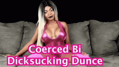 Encouraged Bi- Dick Sucking Dunce
