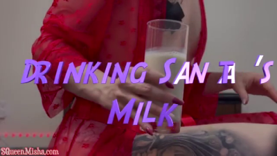 Drinking Santa's Milk