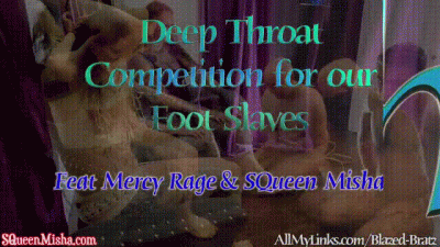 Deep Throat Competition For Our Slaves