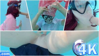 Momo Ayase Underwater Strip Tease