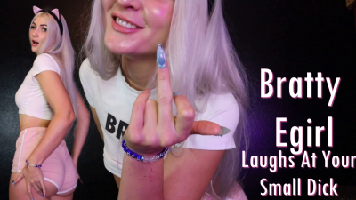 Bratty E-Girl Laughs At Your Small Dick