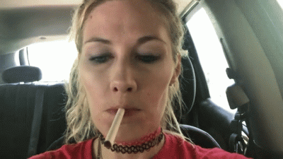 Lisa Fire **** Goddess Giantess Smoking In Car 4K Video