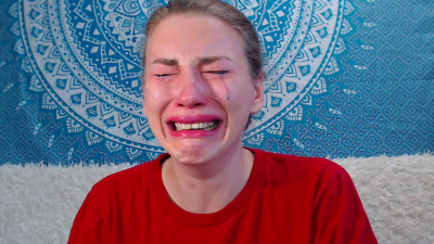 Blue Mascara Crying