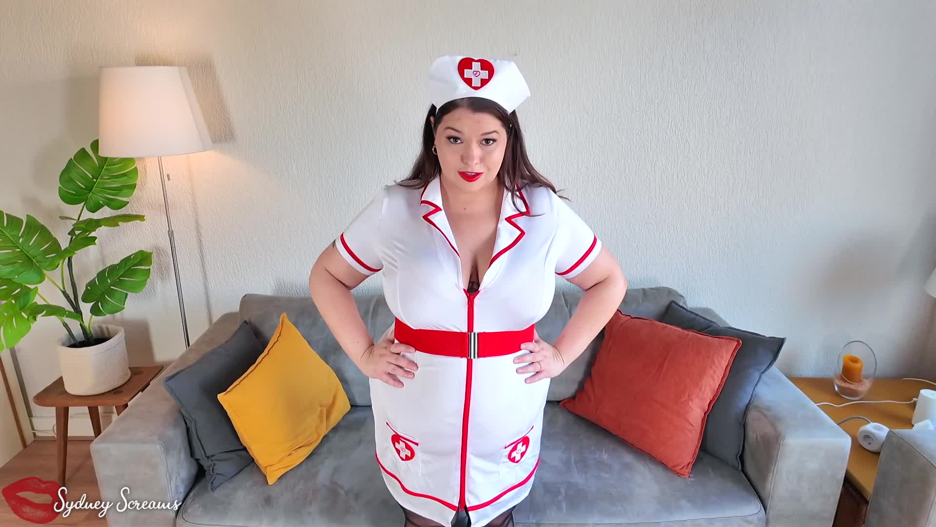 Cock Teasing Nurse Makes You Shrink- Plump Nurse Sydney Screams Teases You After Reading That You Have Rare Horny Shrinking Disorder