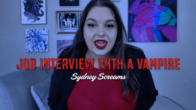 Job Interview With A Bloodsucker POV Job Interview With Hot Boss Creature Of The Night Sydney Screams
