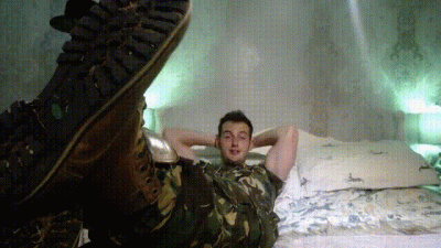 Army Camo Foot Worship