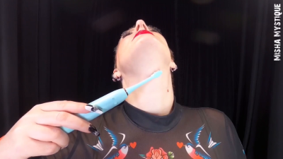 Throat Fetish Sensation Tease- Neck Fetish- Sensation Play- Ice Cubes- Ice Play