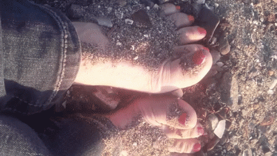 Goddess Feet In The Sand